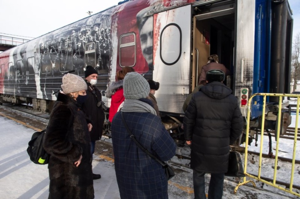 «Поезд Победы» прибыл в Великие Луки на три дня