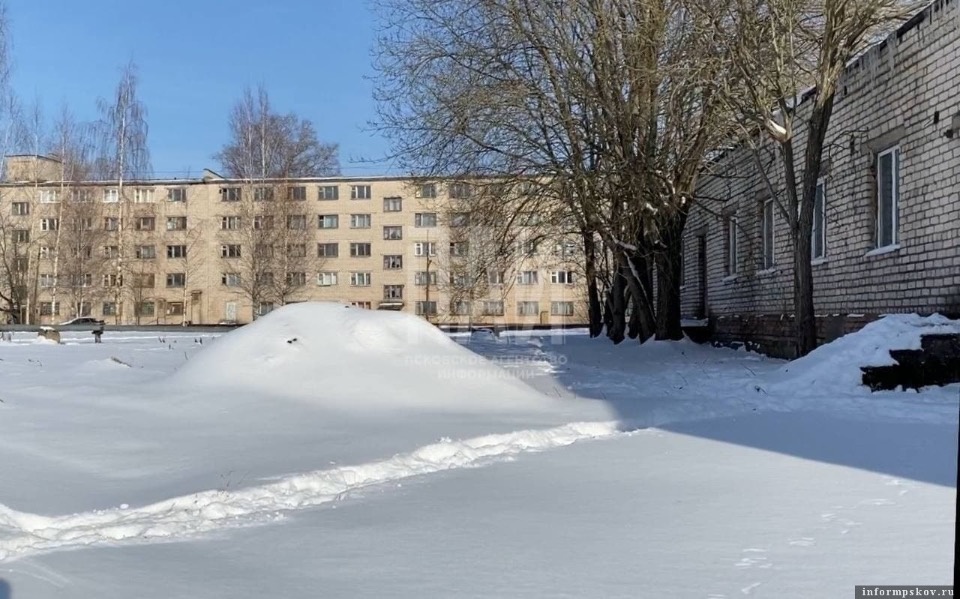 Сосулька упала на голову школьнику в Пскове