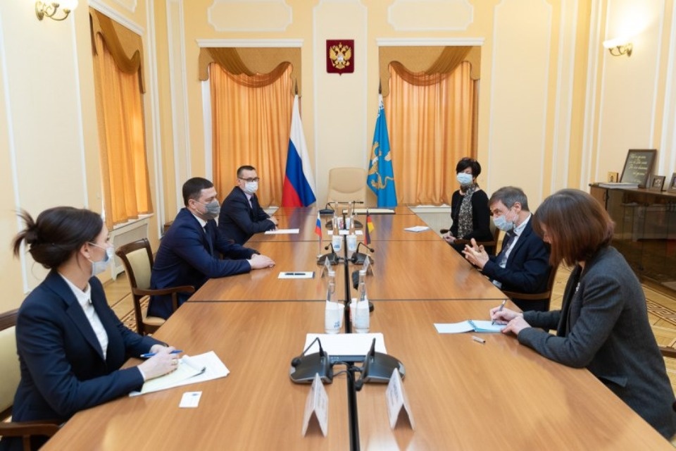 Возможности для сотрудничества обсудили псковский губернатор и Генконсул ФРГ в Санкт-Петербурге