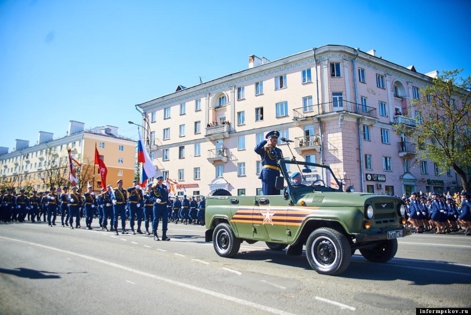 В нескольких районах Псковской области планируется провести парад Победы 