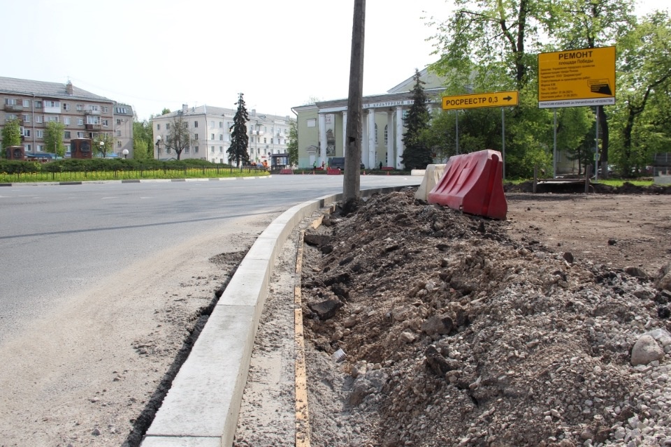 Площадь Победы в Пскове отремонтируют до 31 августа