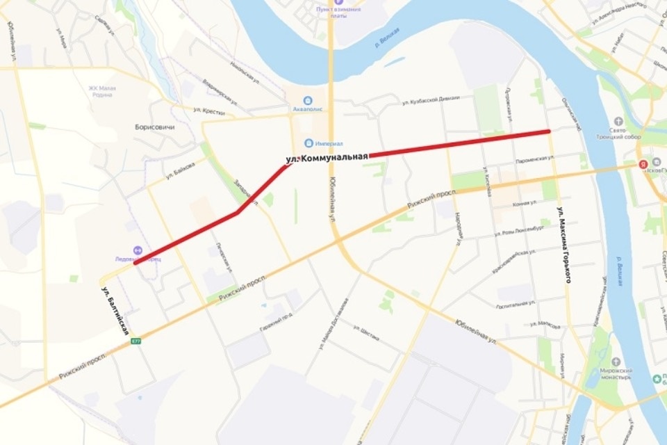 Улицу Коммунальную в Пскове отремонтируют до 2023 года