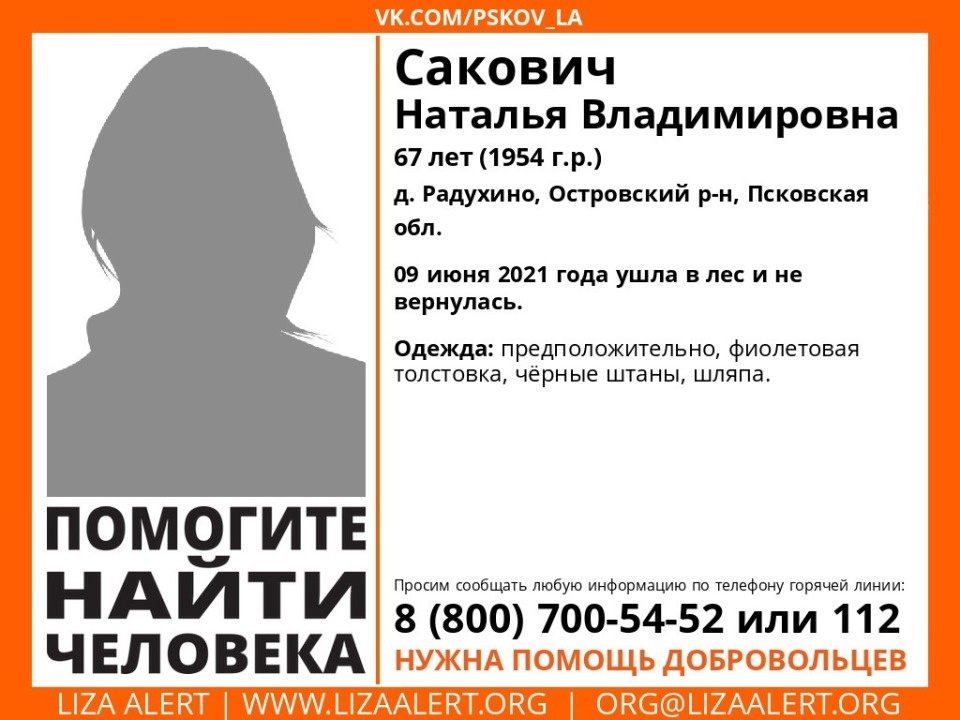 Женщина заблудилась в лесу в Островском районе