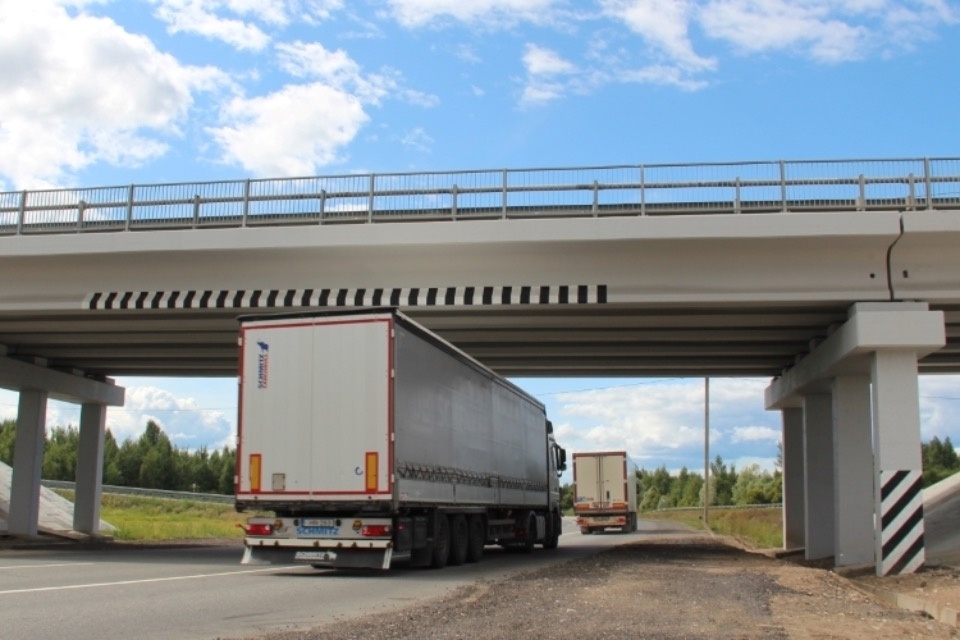Путепровод через Северный обход Пскова ввели в эксплуатацию