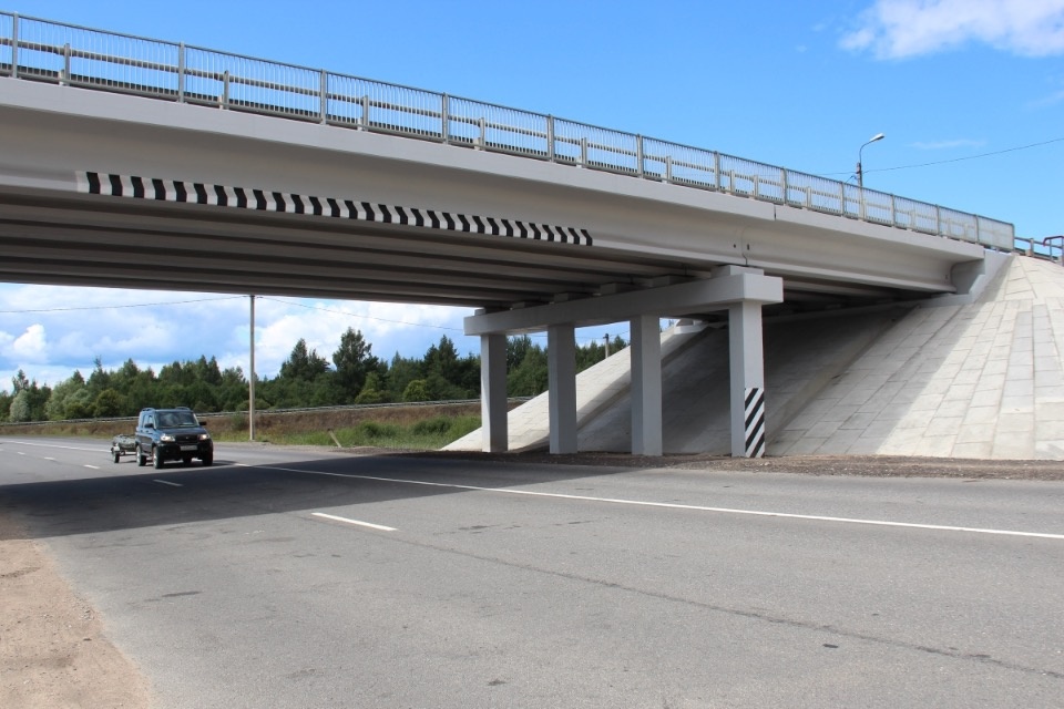 Путепровод через Северный обход Пскова ввели в эксплуатацию