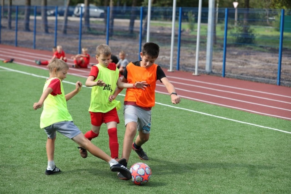 Новый пришкольный стадион появился в Дновском районе