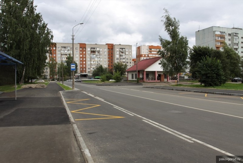 Завершился ремонт улицы Алтаева в Пскове