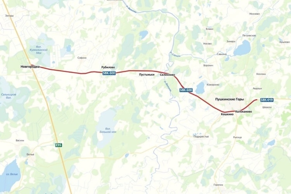По нацпроекту в Псковской области отремонтируют дорогу к Пушкинским Горам