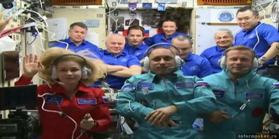 Для фильма «Вызов» с псковичкой Юлией Пересильд на МКС отсняли две сцены