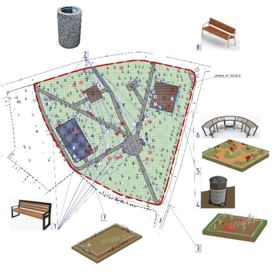 До конца июля 2022 года в Пскове благоустроят парк имени Юрия Гагарина