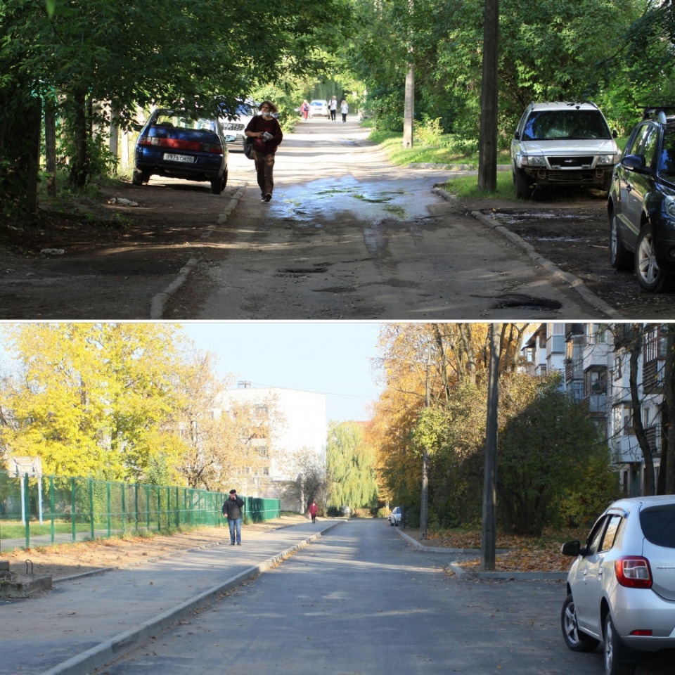 Улицу Чехова отремонтировали в Пскове