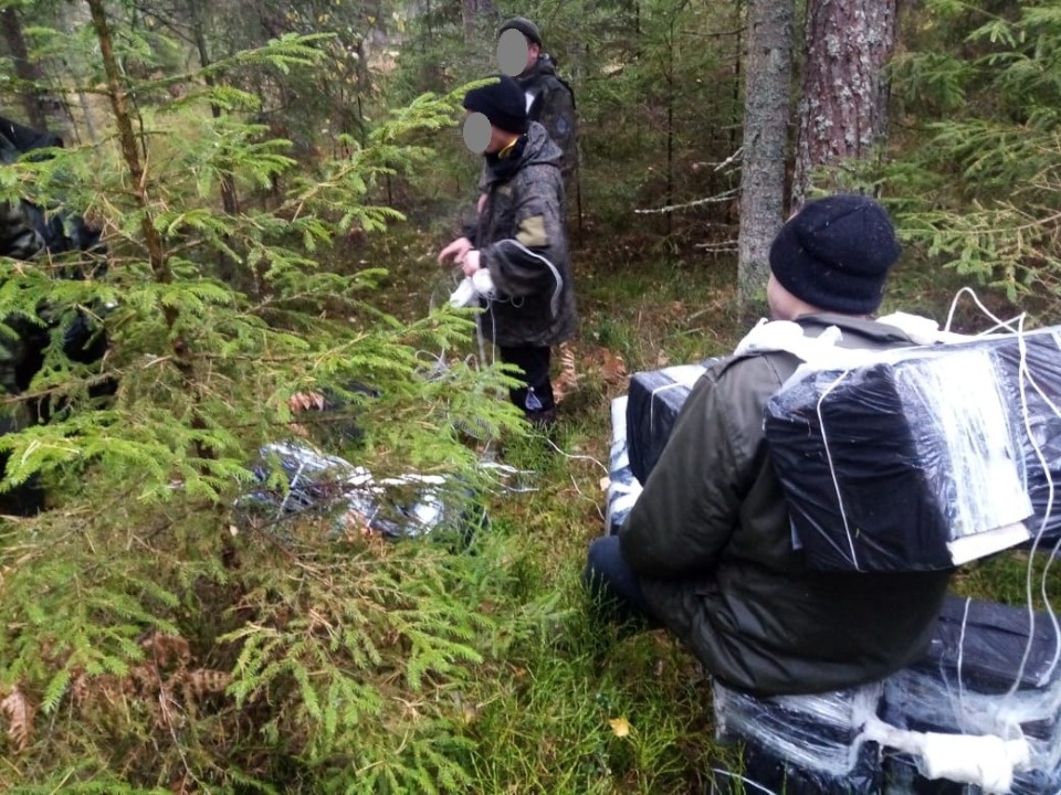 Контрабандистов с сигаретами поймали в лесу в Палкинском районе