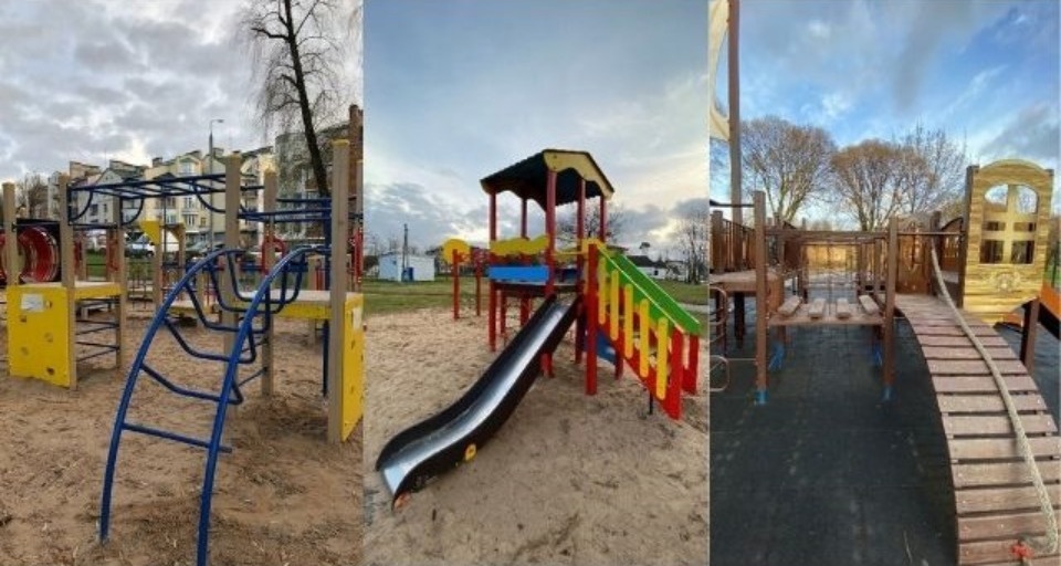 Три детские площадки отремонтировали в Пскове