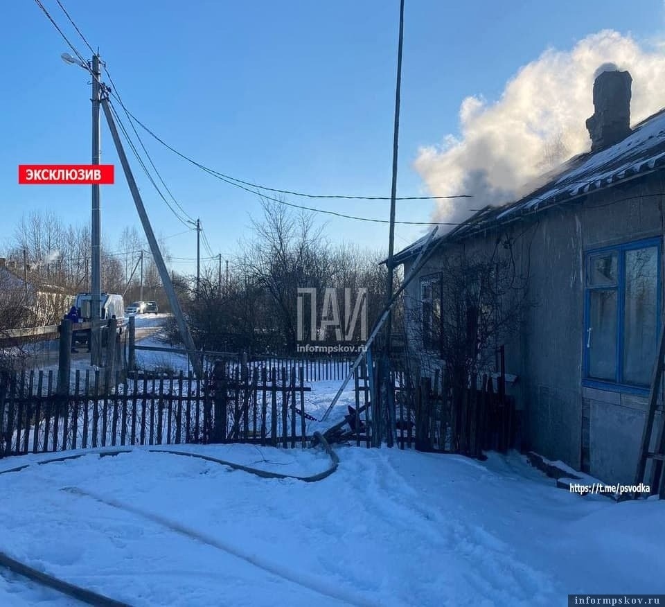 В жилом доме в Усвятах случился пожар