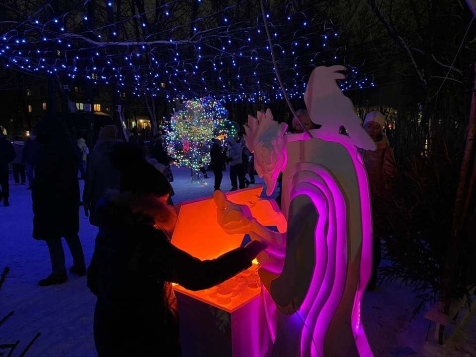 До 27 января псковичи смогут посетить парк световых фигур «Лукоморье»