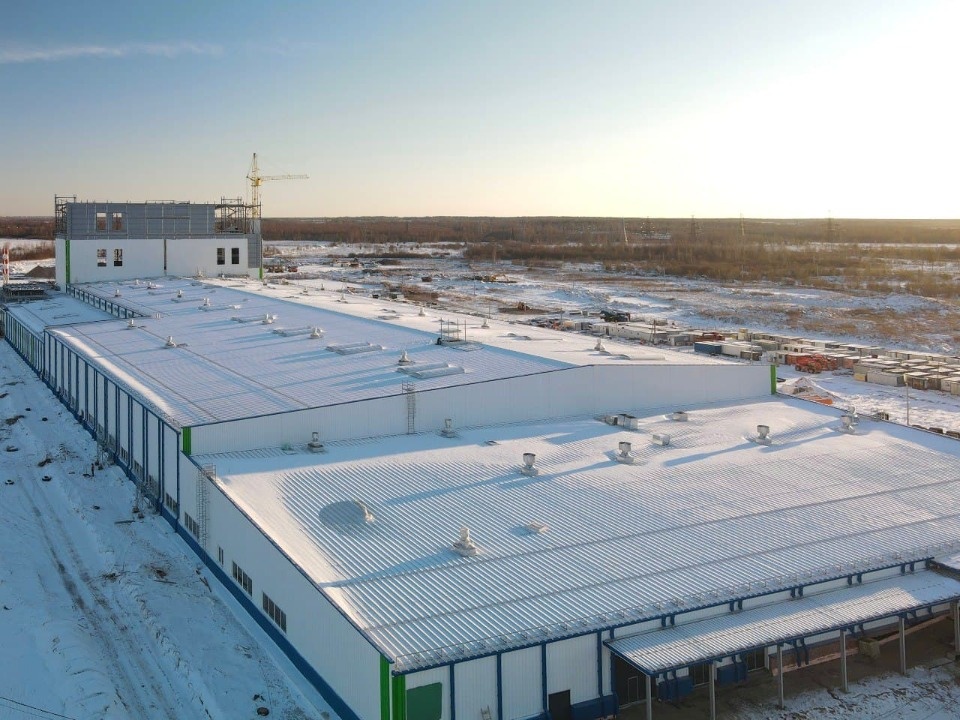 На 80% выполнены общестроительные работы на заводе «Титан-Полимер»