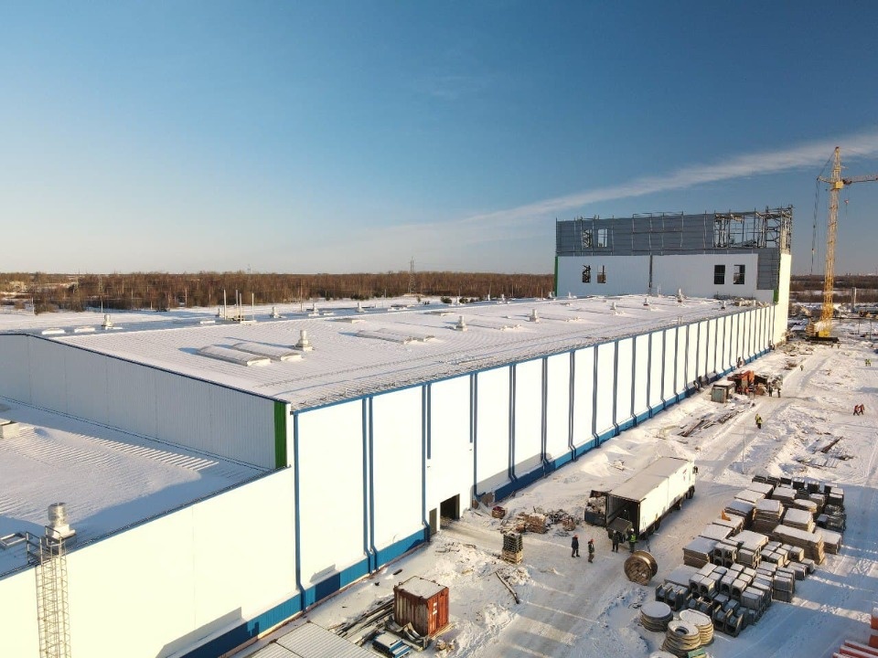 На 80% выполнены общестроительные работы на заводе «Титан-Полимер»