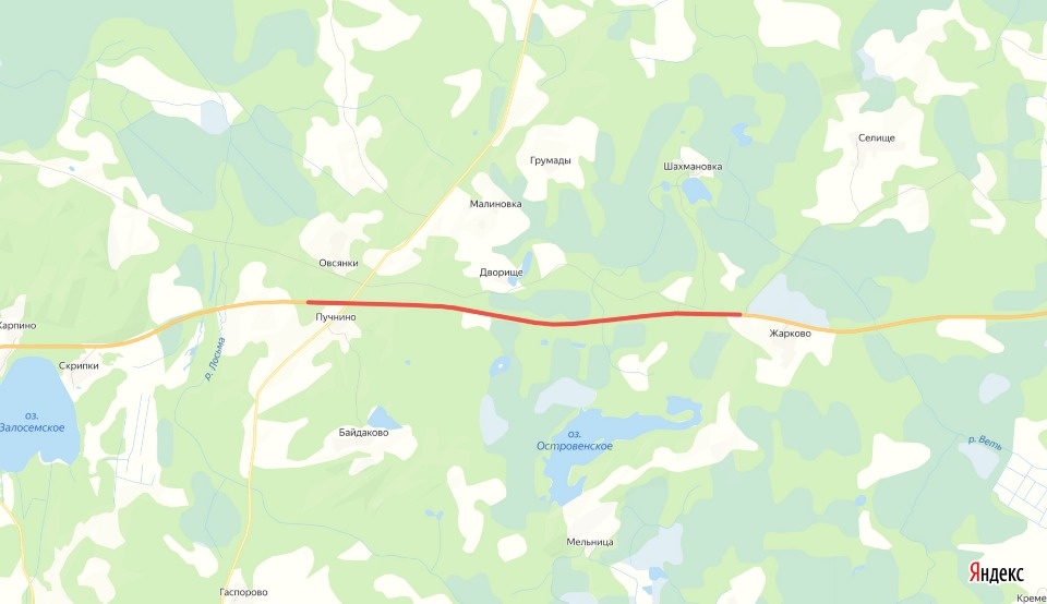 Реверсивное движение организовали на федеральной трассе М-9 «Балтия» в Псковской области