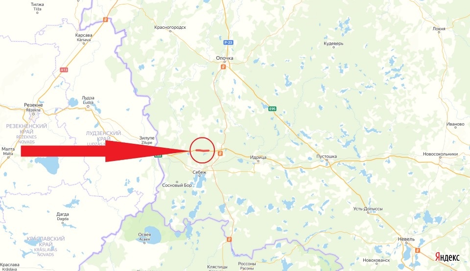 Реверсивное движение организовали на федеральной трассе М-9 «Балтия» в Псковской области