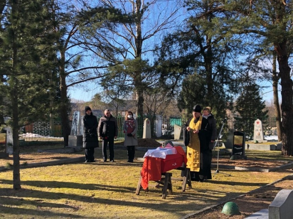 В 78-ю годовщину освобождения Новоржева от нацистов перезахоронили останки четырех бойцов Красной Армии 