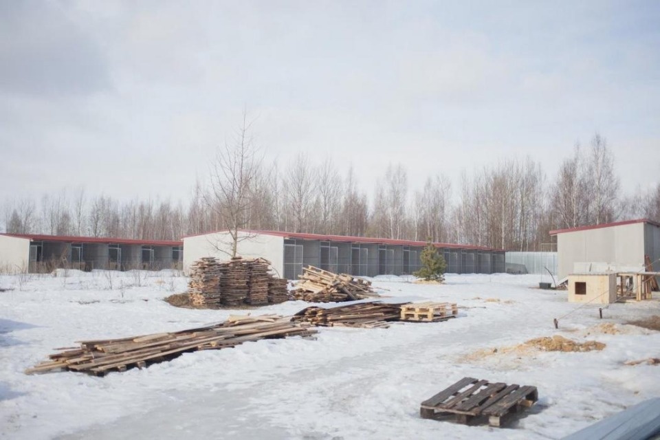 На окраине Пскова завершился первый этап строительства приюта для животных На окраине Пскова завершился первый этап строительства приюта для животных