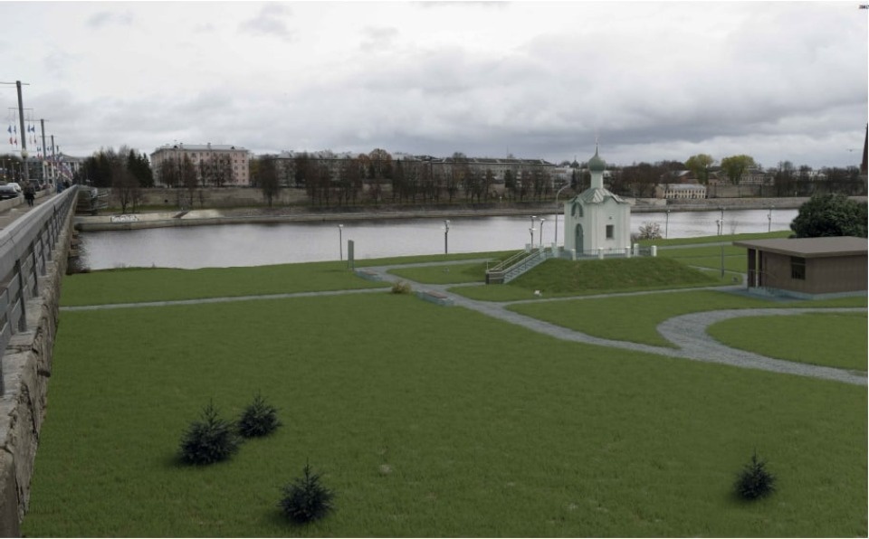 Псковичам показали, как будет выглядеть Анастасиевская часовня после переноса