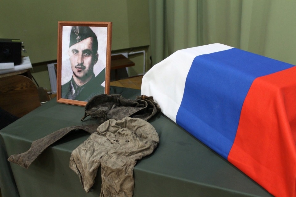 В Пыталовском районе состоялась церемония передачи останков летчика Левана Чанкотадзе на родину в Грузию