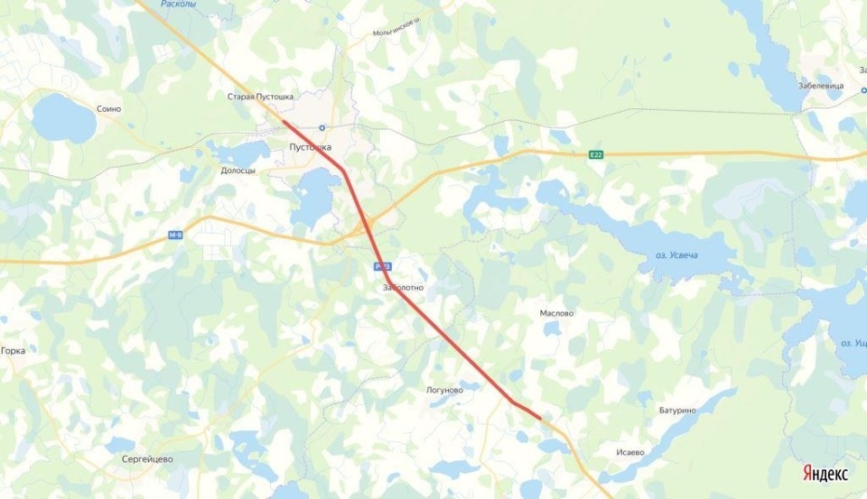 До 1 сентября движение между деревнями Старая Пустошка и Линец Пустошкинскинского района будет ограничено