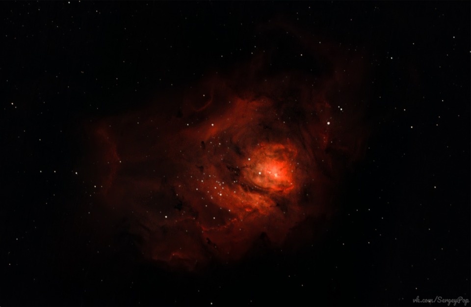 Астроном-любитель из Пскова поделился фотографиями туманности «Лагуна»