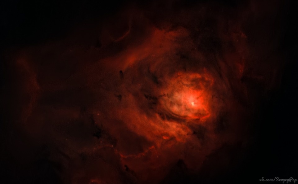 Астроном-любитель из Пскова поделился фотографиями туманности «Лагуна»