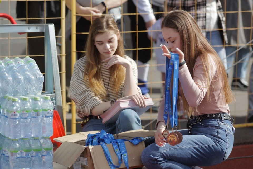 Детские забеги VII Псковского марафона