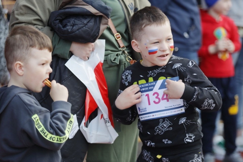Детские забеги VII Псковского марафона