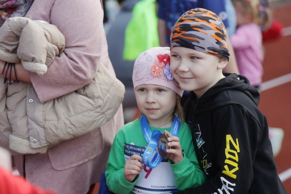Детские забеги VII Псковского марафона