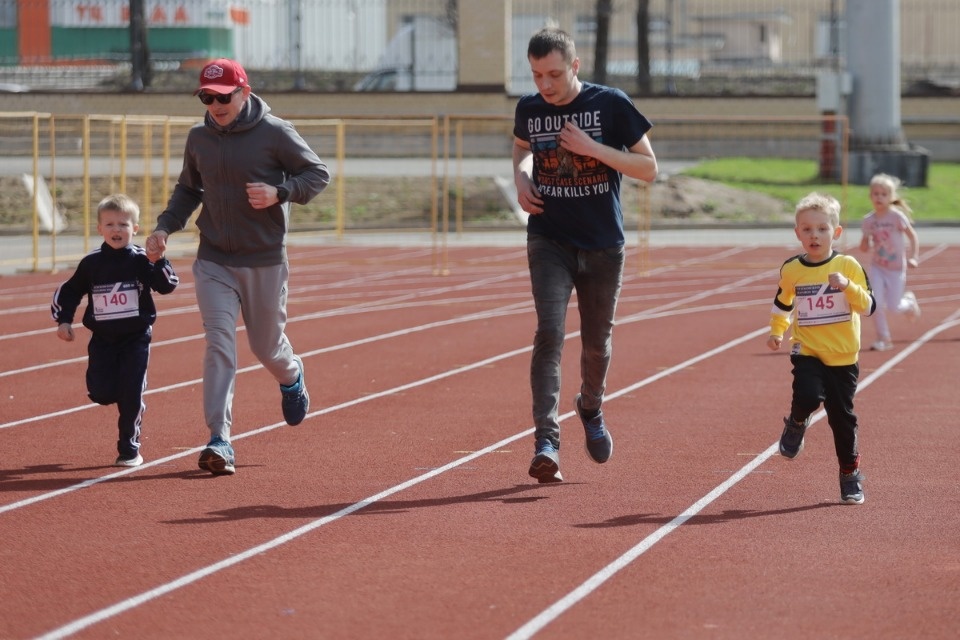 Детские забеги VII Псковского марафона