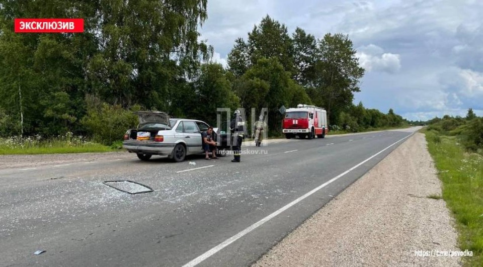 Два ребенка и двое взрослых пострадали в результате ДТП в Островской районе Два ребенка и двое взрослых пострадали в результате ДТП в Островской районе