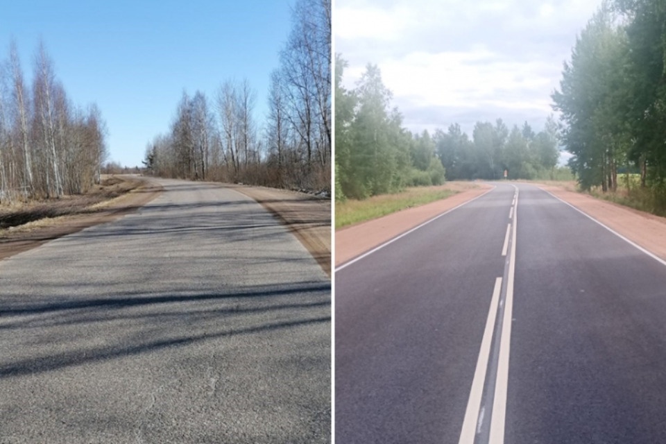 В Локнянском районе по нацпроекту отремонтировали участок дороги «Пушкинские Горы – Локня»