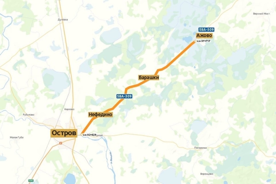 До конца ноября в Островском районе отремонтируют дорогу «Неестрино – Остров»