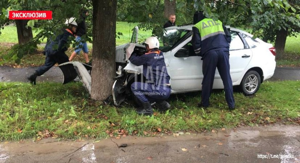 В Пскове госпитализировали наехавшего на дерево водителя В Пскове госпитализировали наехавшего на дерево водителя