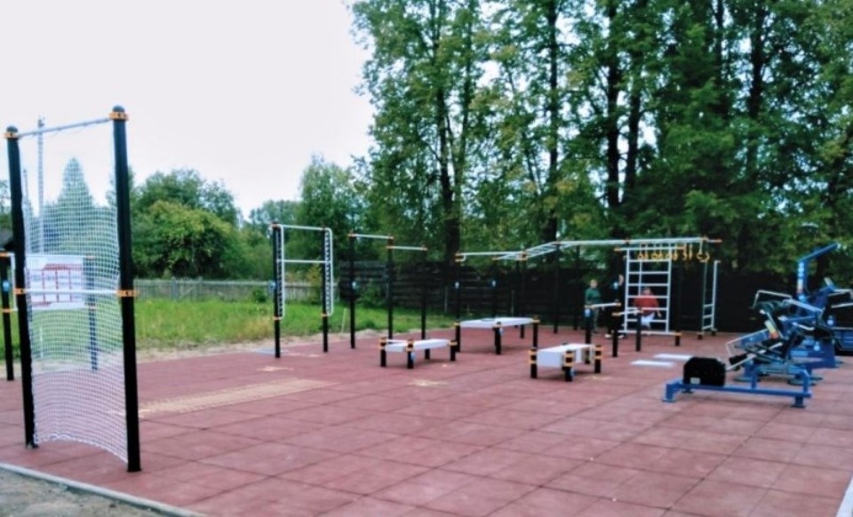 Спортплощадку ГТО установили в Усвятском районе по нацпроекту Спортплощадку ГТО установили в Усвятском районе по нацпроекту