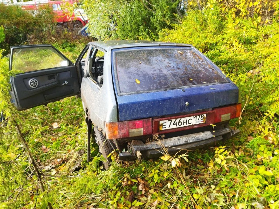 Пьяный водитель врезался в дорожное ограждение и вылетел в кювет в Порховском районе