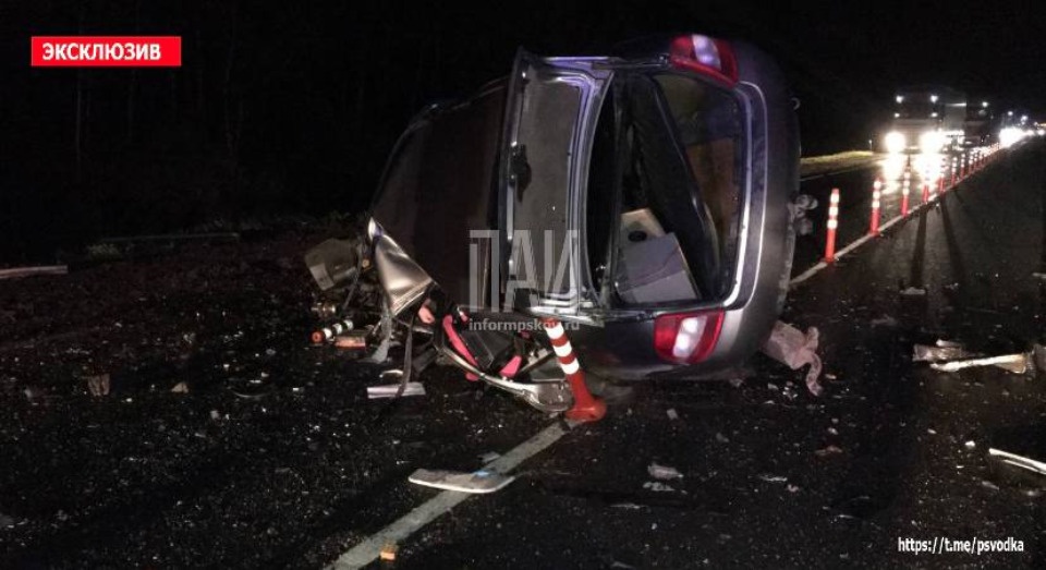 Водитель скончался в результате ДТП в Псковском районе