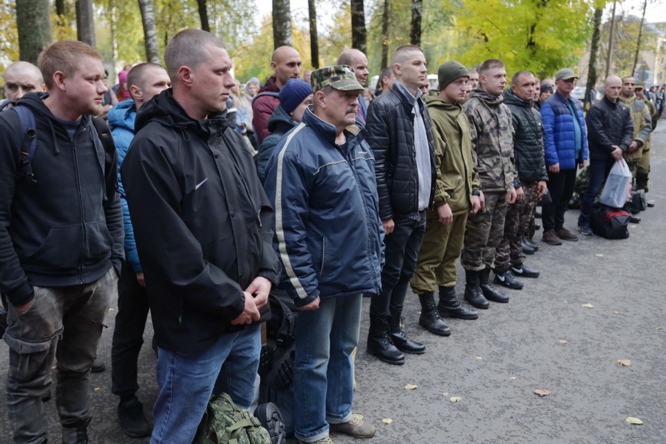 Отправка мобилизованных из Пскова