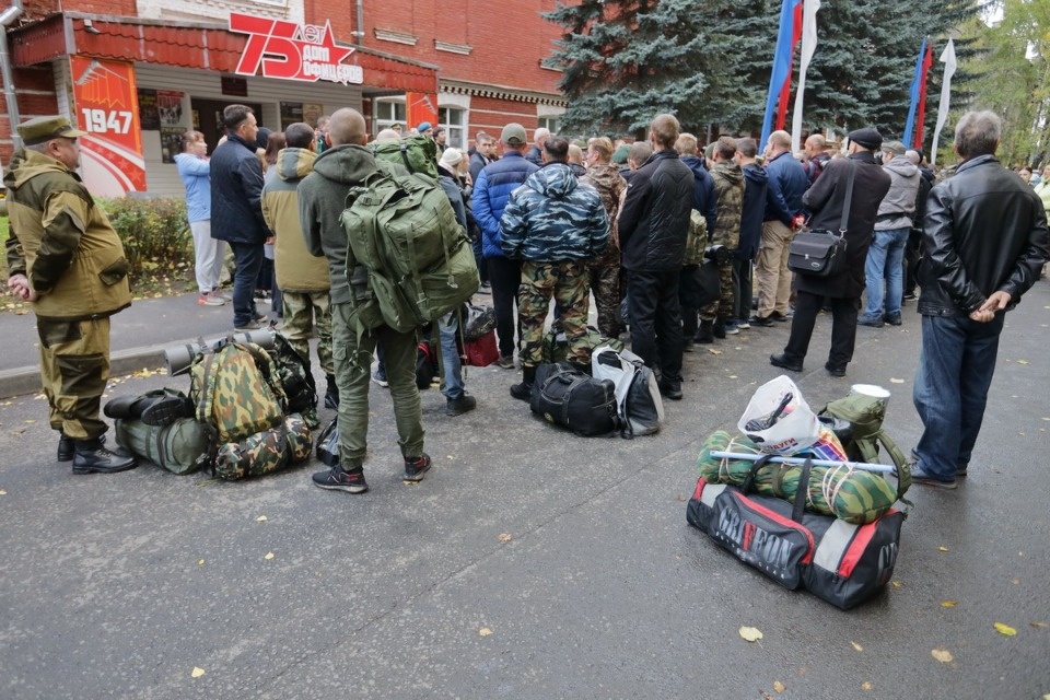 Отправка мобилизованных из Пскова