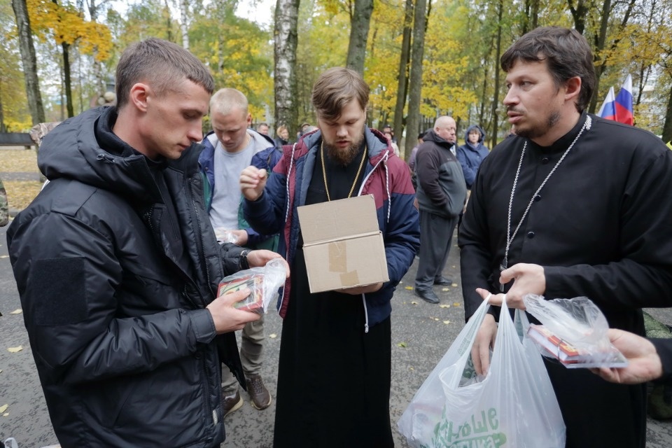 Отправка мобилизованных из Пскова