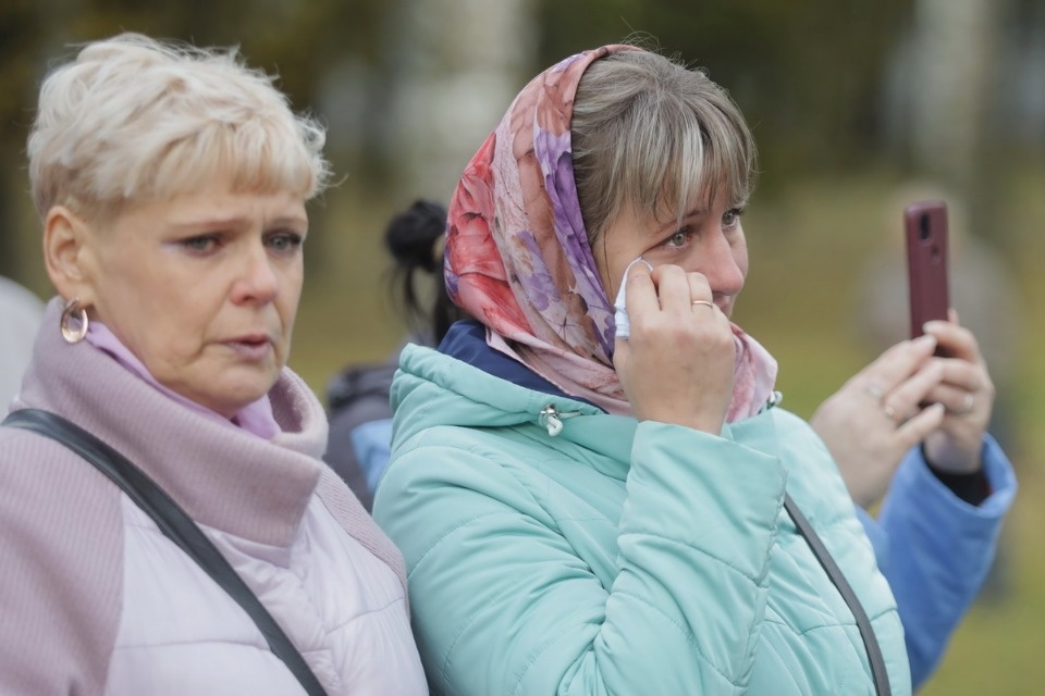 Отправка мобилизованных из Пскова