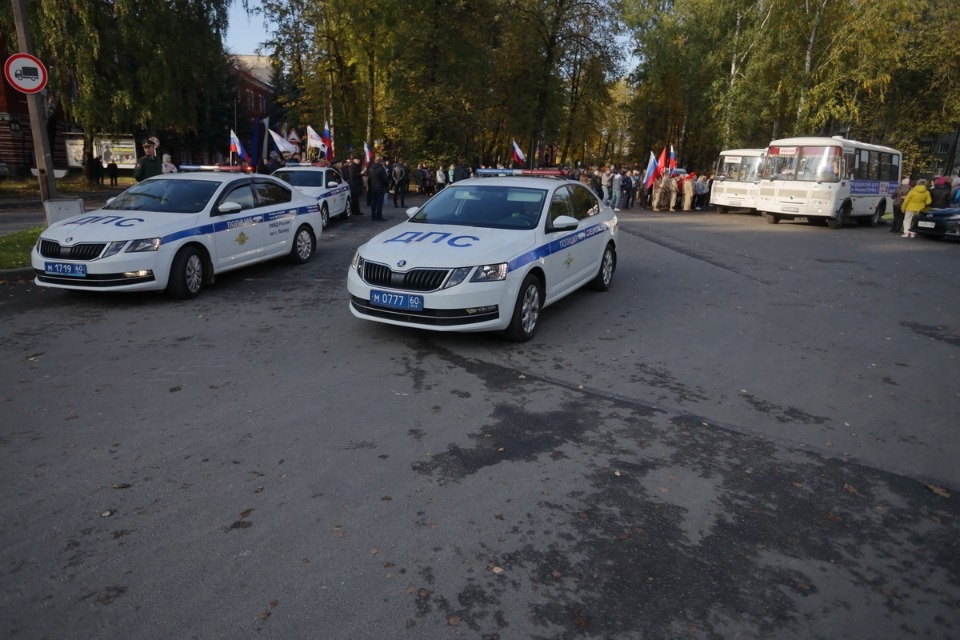 Отправка мобилизованных из Пскова