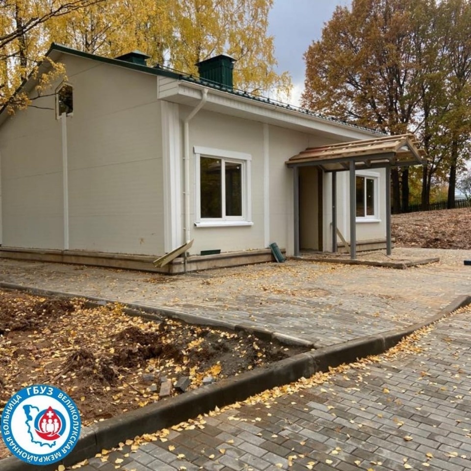 Строительство ФАПа продолжается в деревне Лычево Великолукского района Строительство ФАПа продолжается в деревне Лычево Великолукского района