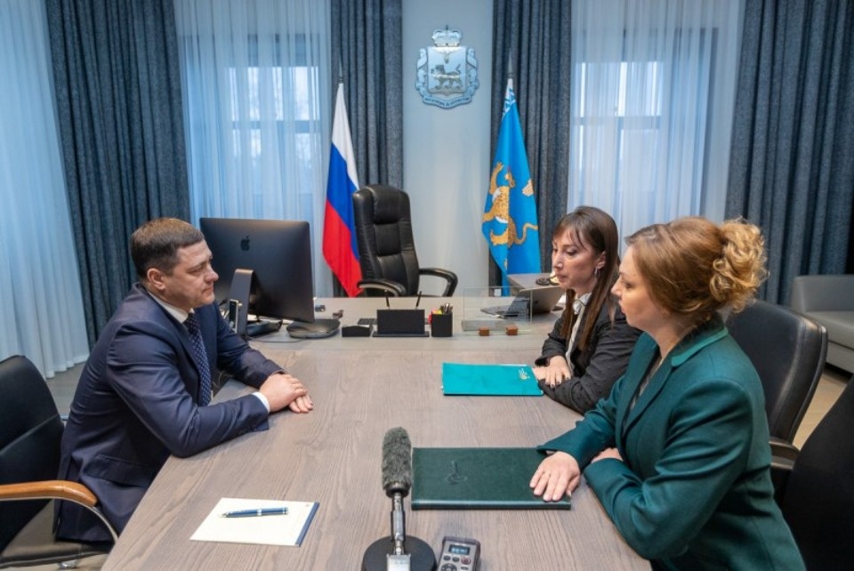 Губернатор Псковской области провел рабочую встречу с новым руководителем регионального УФАС