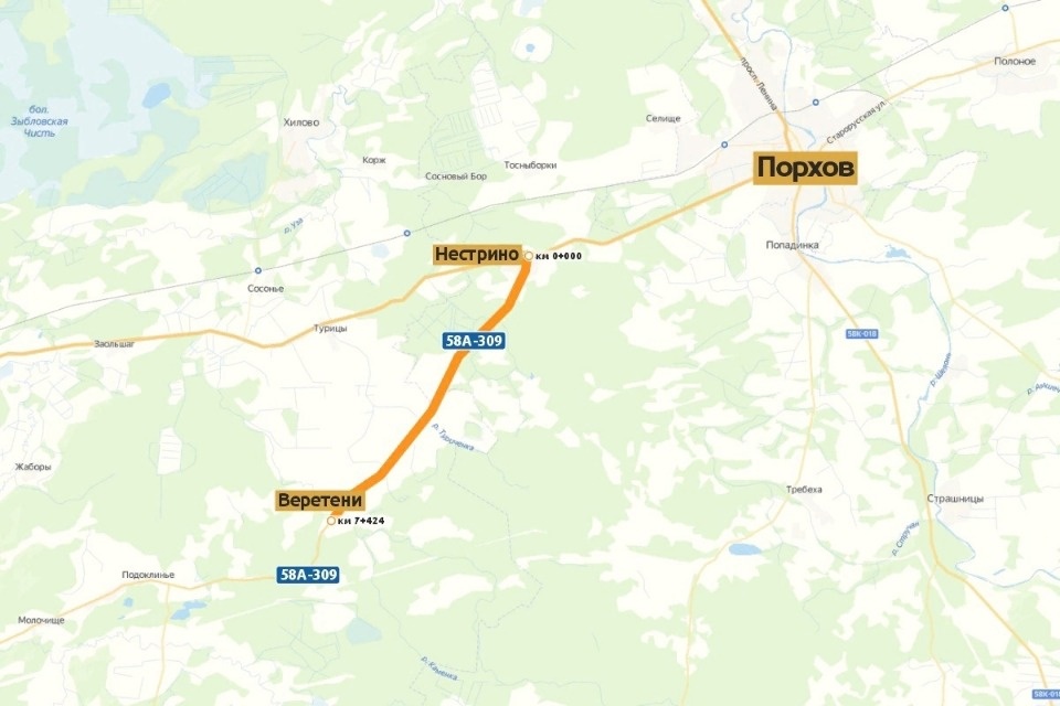 Участок автодороги «Неестрино – Остров» в Порховском районе отремонтируют до конца лета 2023 года
