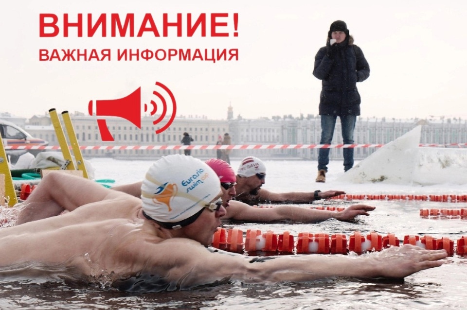 Соревнования по зимнему плаванию в Пскове 3 декабря отменены 